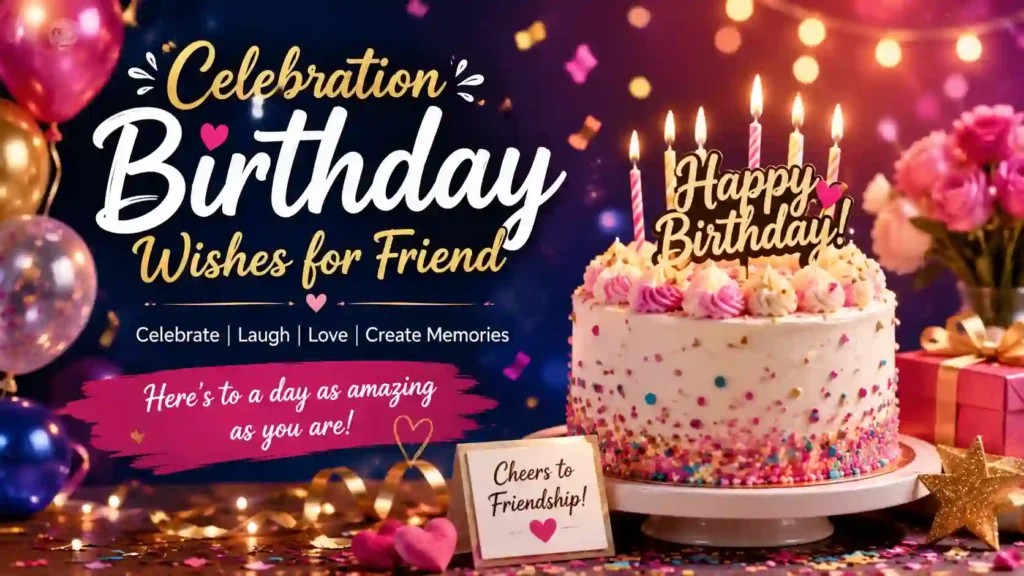 Celebration Birthday Wishes for Friend