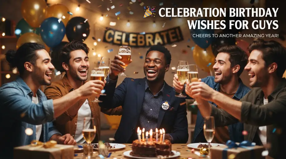 Celebration Birthday Wishes for Guys