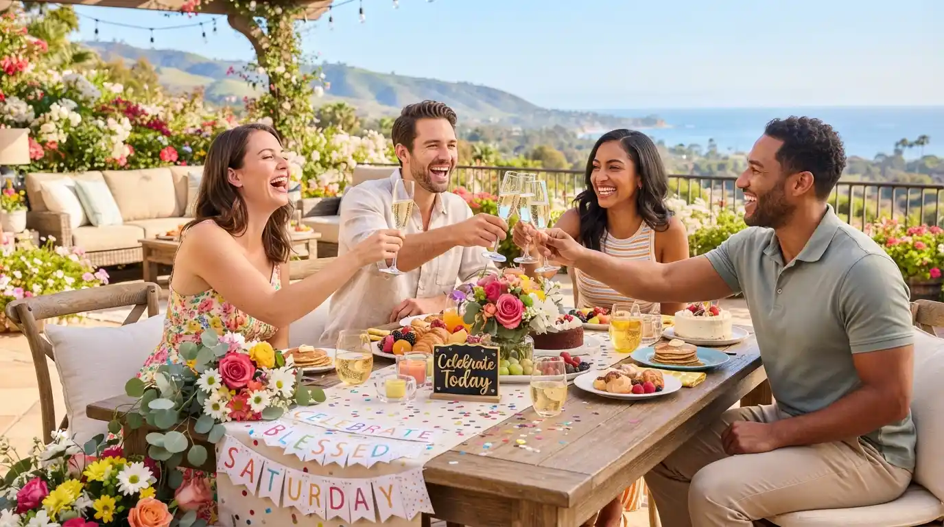 Celebration Blessed Saturday Morning Wishes