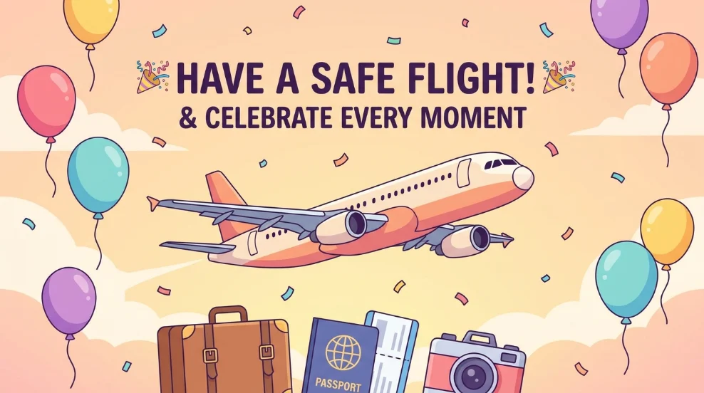 Celebration Have a Safe Flight Wishes