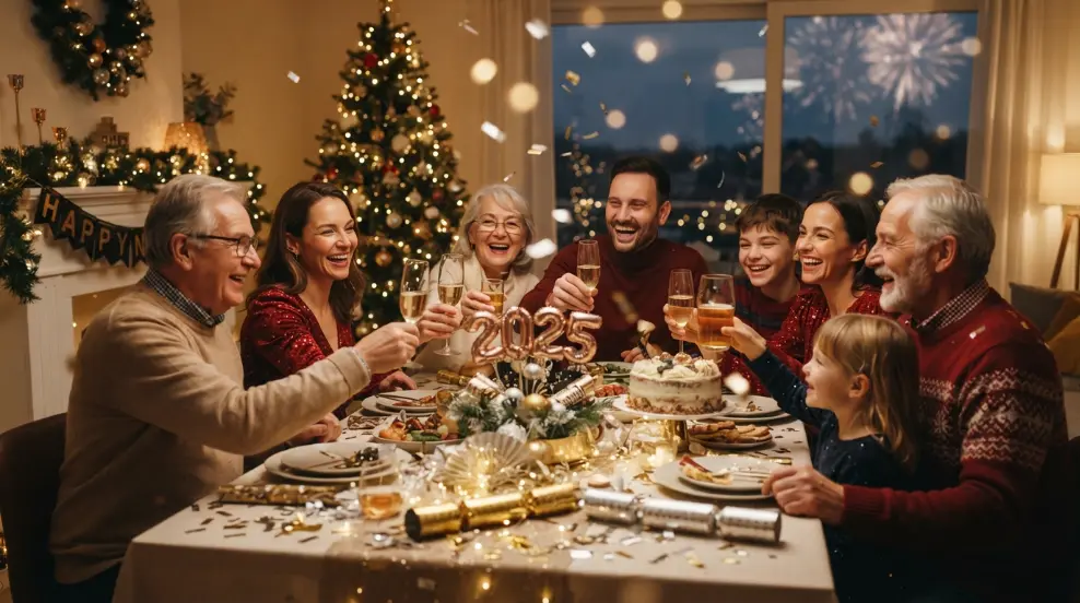 Celebration New Year Wishes to Family