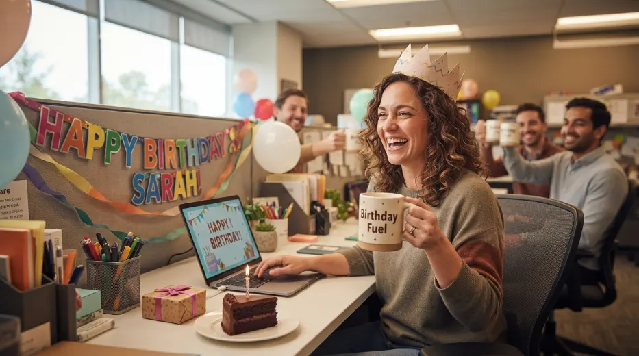 Coffee Lover Birthday Wishes for Coworkers