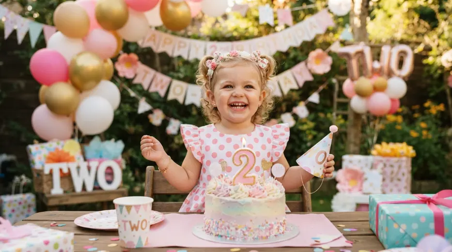 Cute 2nd Birthday Wishes for Baby Girl