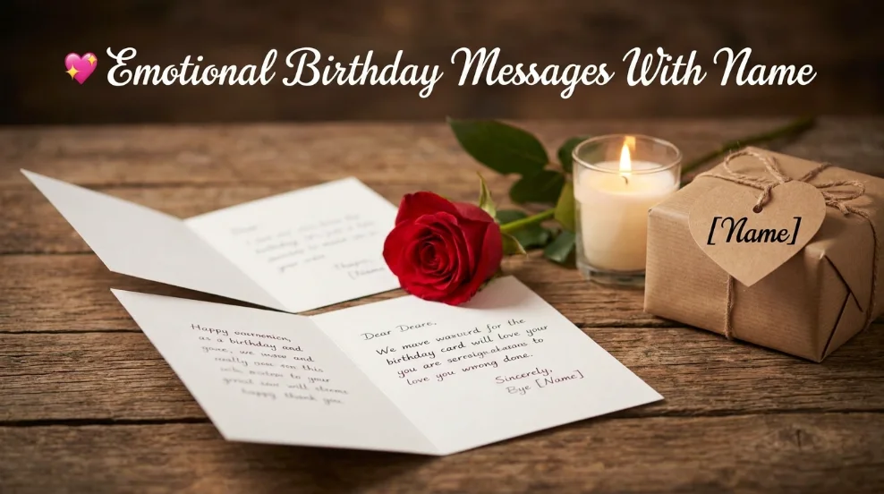 Emotional Birthday Messages With Name