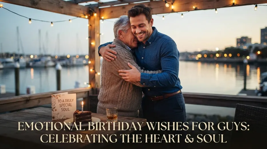 Emotional Birthday Wishes for Guys