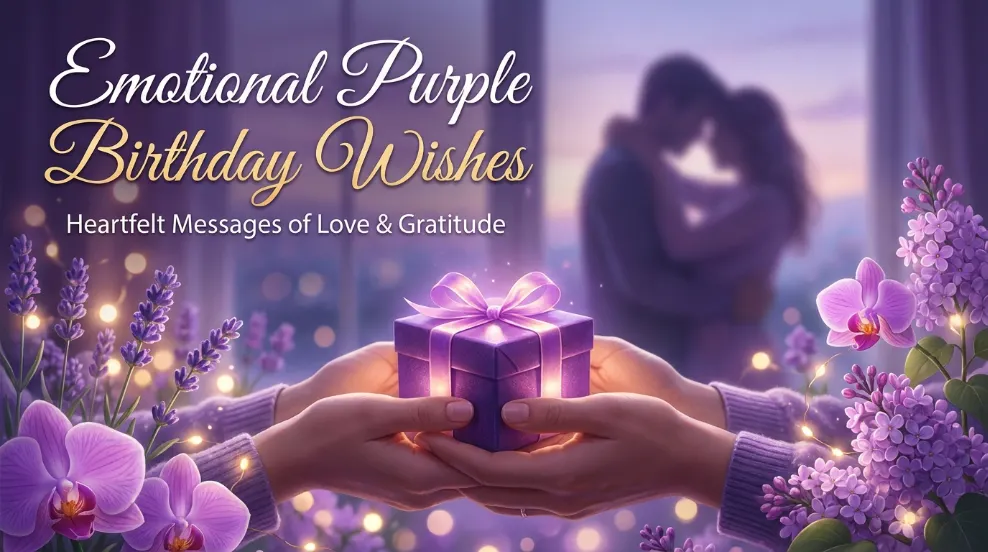 Emotional Purple Birthday Wishes