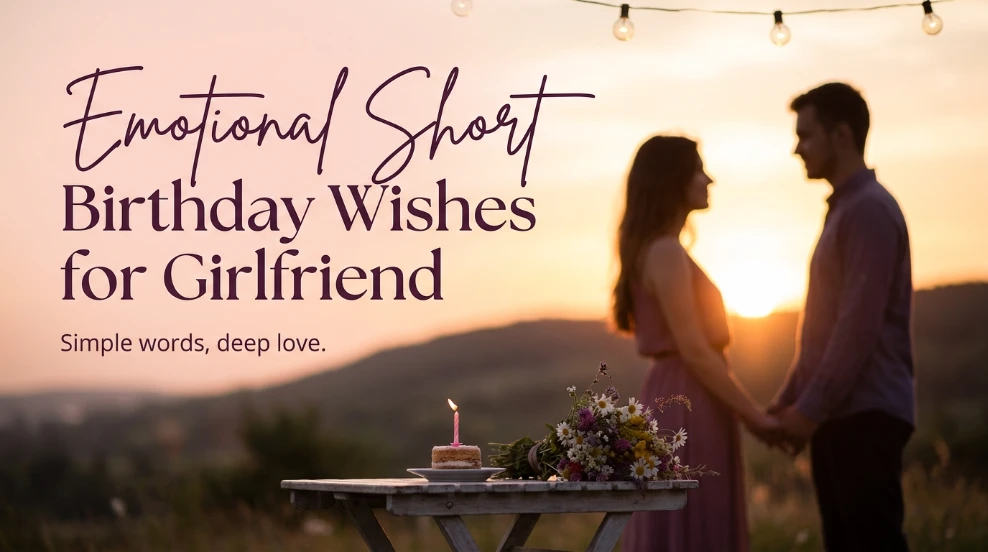 Emotional Short Birthday Wishes for Girlfriend