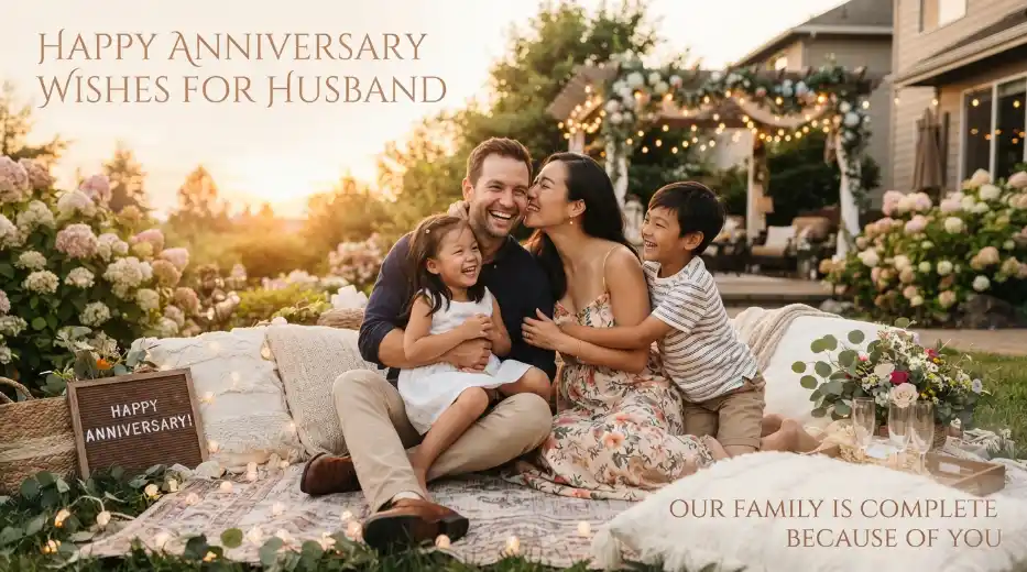 Family Anniversary Wishes for Husband