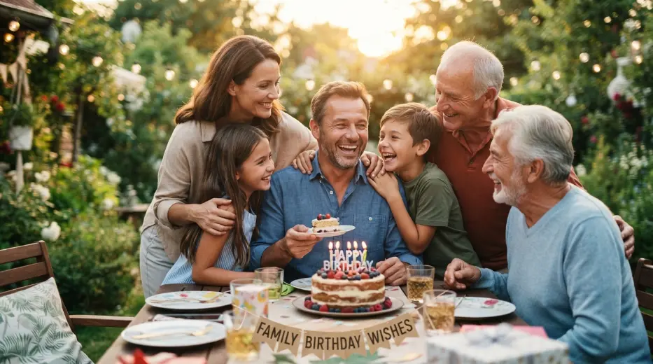 Family Birthday Wishes for Guys