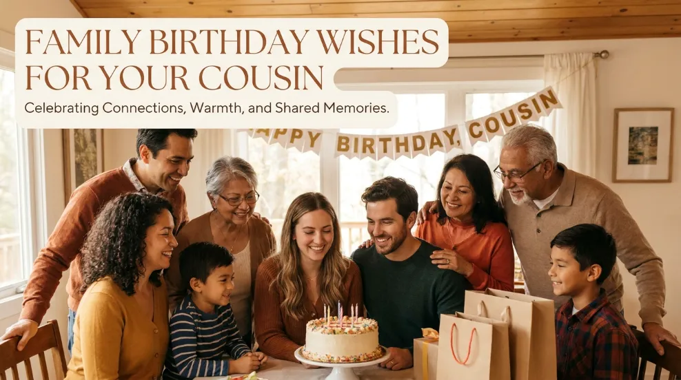 Family Birthday Wishes for Your Cousin