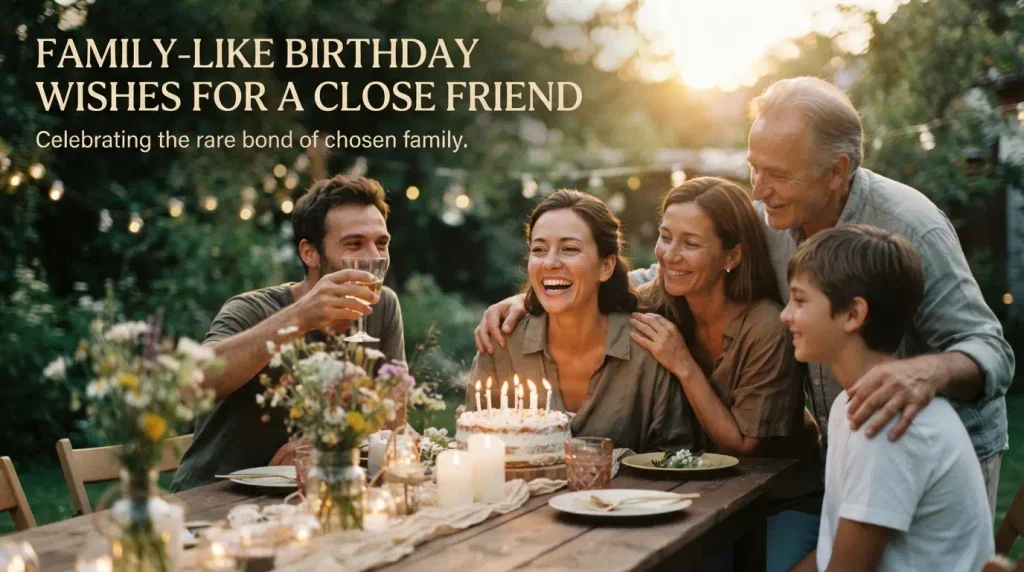 Family-Like Birthday Wishes for a Close Friend