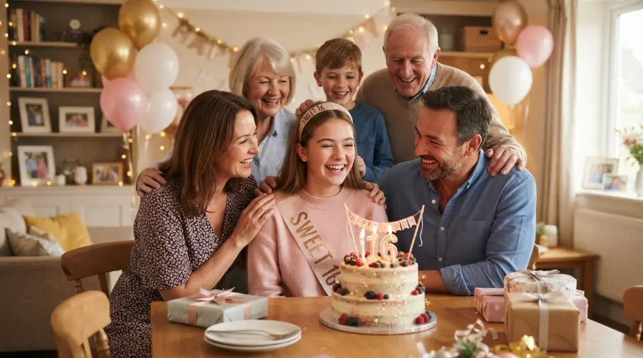Family Wishes for a 16th Birthday