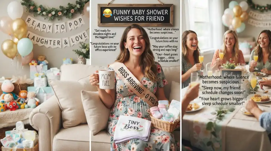 Funny Baby Shower Wishes for Friend