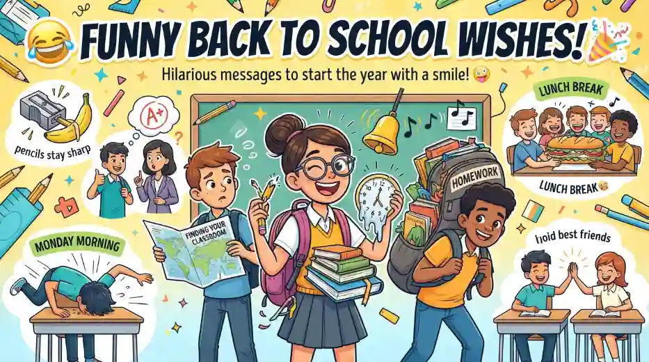 Funny Back to School Wishes