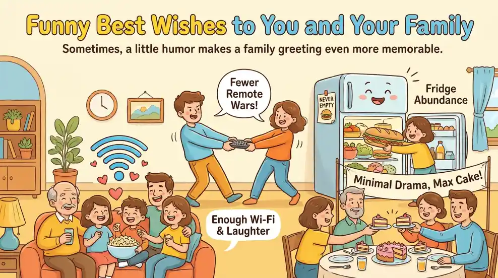 Funny Best Wishes to You and Your Family