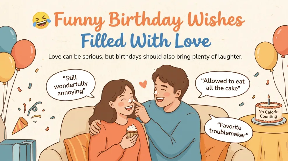 Funny Birthday Wishes Filled With Love