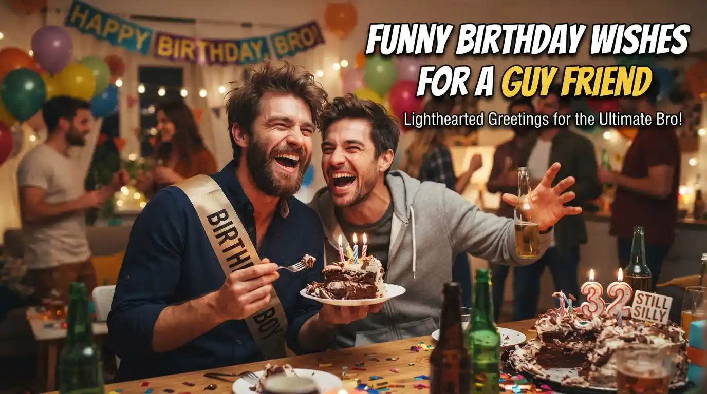 Funny Birthday Wishes for a Guy Friend