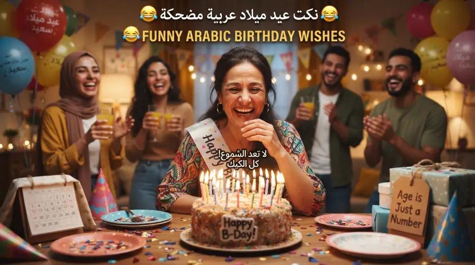 Funny Birthday Wishes in Arabic