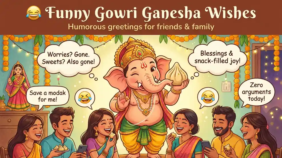 Funny Gowri Ganesha Wishes