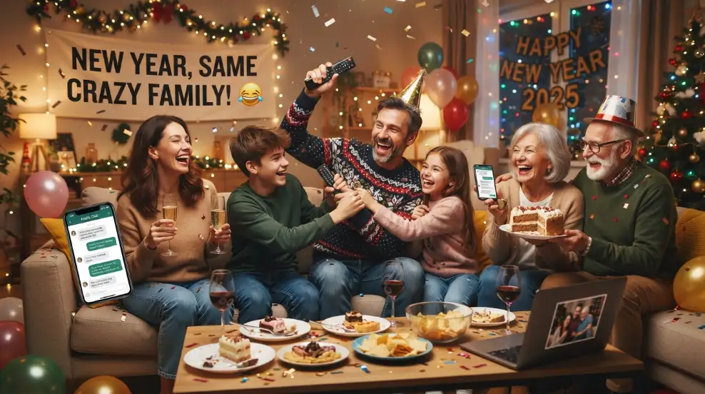Funny New Year Wishes to Family