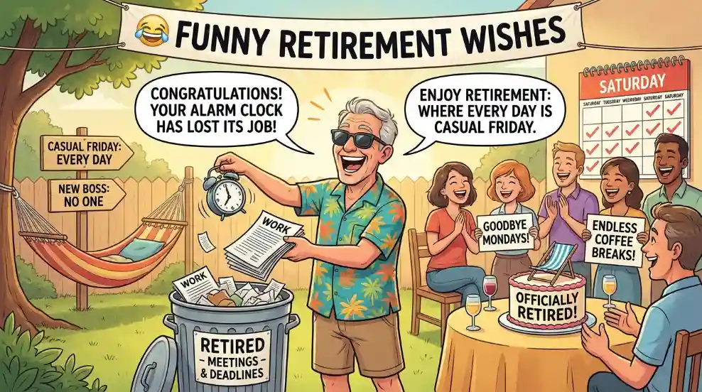 Funny Retirement Wishes