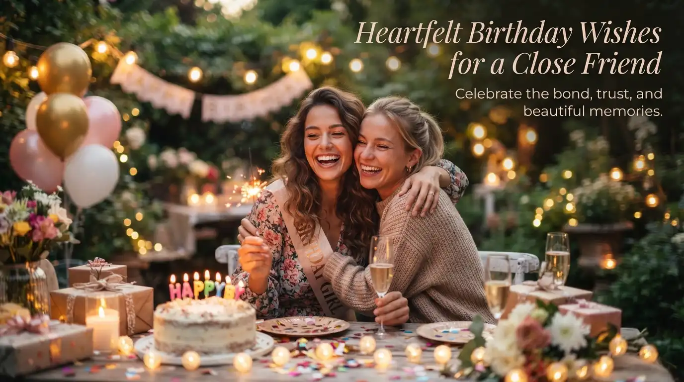 Heartfelt Birthday Wishes for a Close Friend