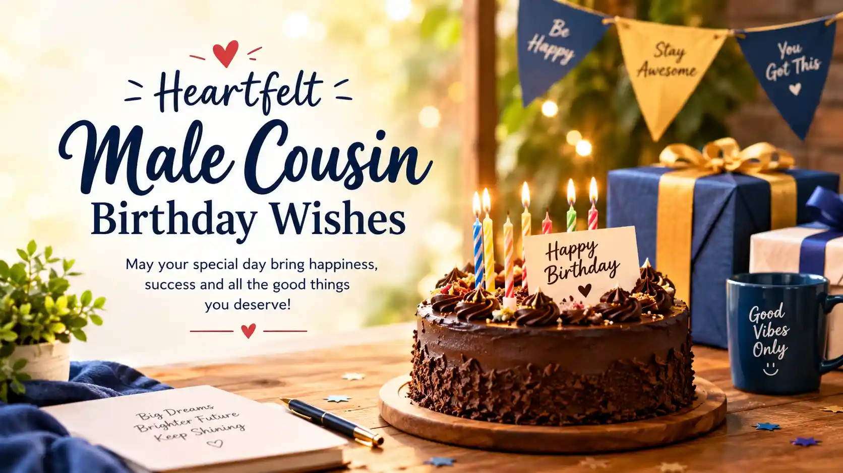 Heartfelt Male Cousin Birthday Wishes
