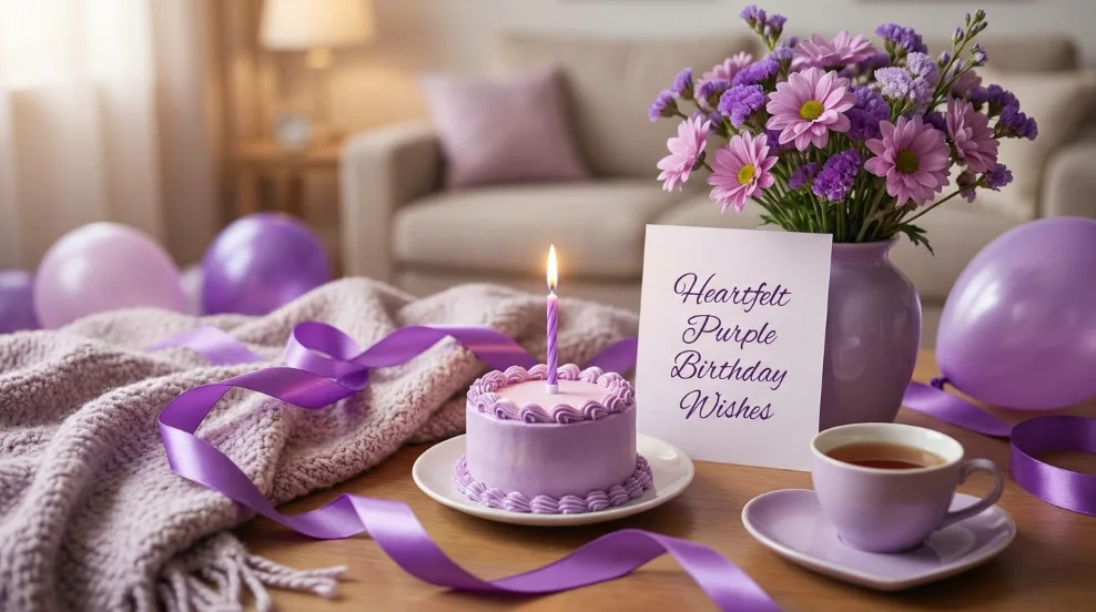 Heartfelt Purple Birthday Wishes