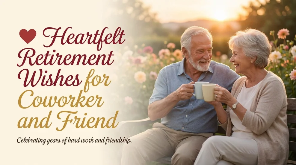 Heartfelt Retirement Wishes for Coworker and Friend