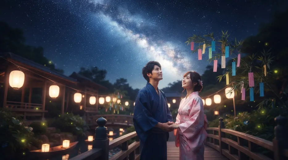 Romantic Tanabata Wishes for Love