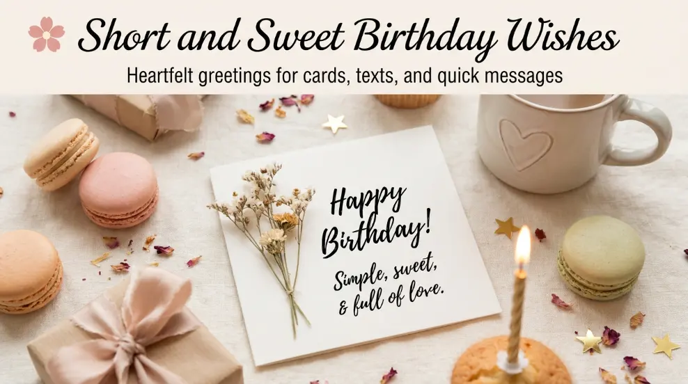 Short and Sweet Birthday Wishes