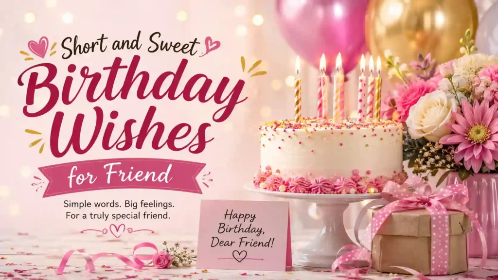 Short and Sweet Birthday Wishes for Friend
