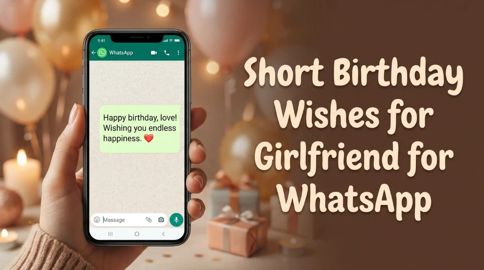 Short Birthday Wishes for Girlfriend for WhatsApp