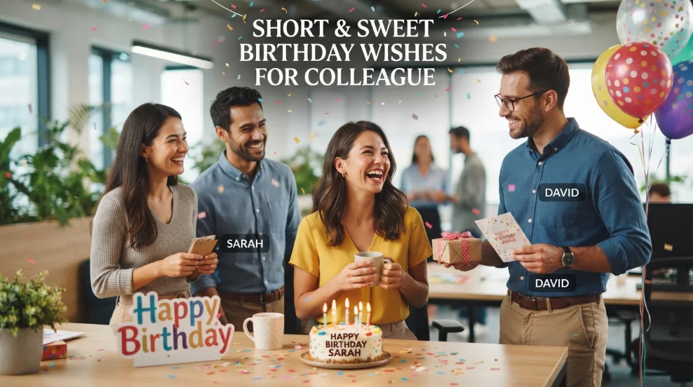 Short & Sweet Birthday Wishes for Colleague
