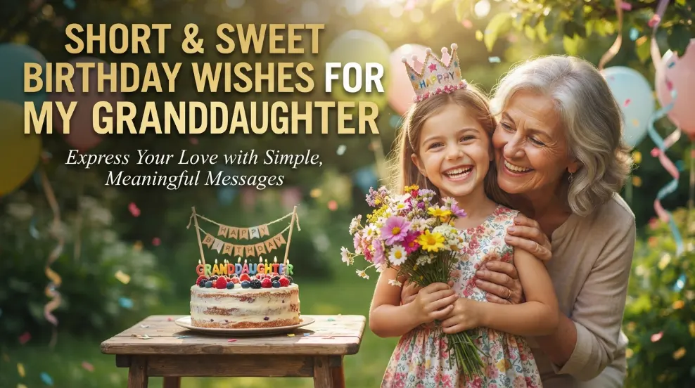Short & Sweet Birthday Wishes for My Granddaughter