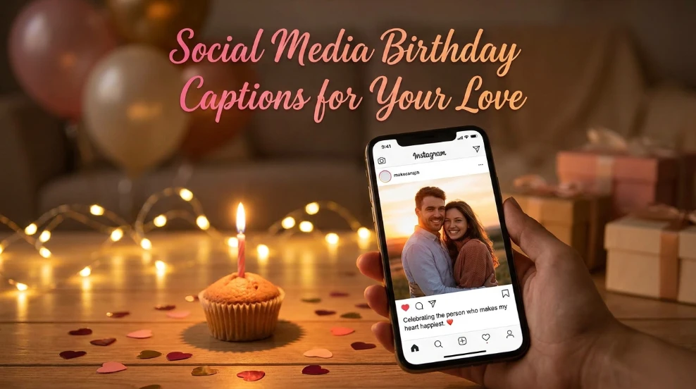 Social Media Birthday Captions for Your Love