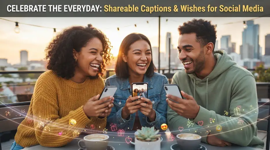 Social Media Captions and Wishes