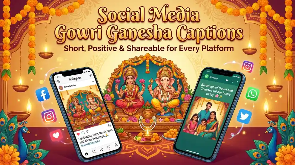 Social Media Gowri Ganesha Captions