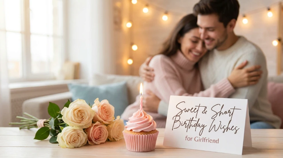 Sweet & Short Birthday Wishes for Girlfriend