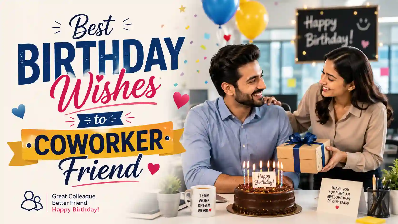 Birthday Wishes to Coworker Friend
