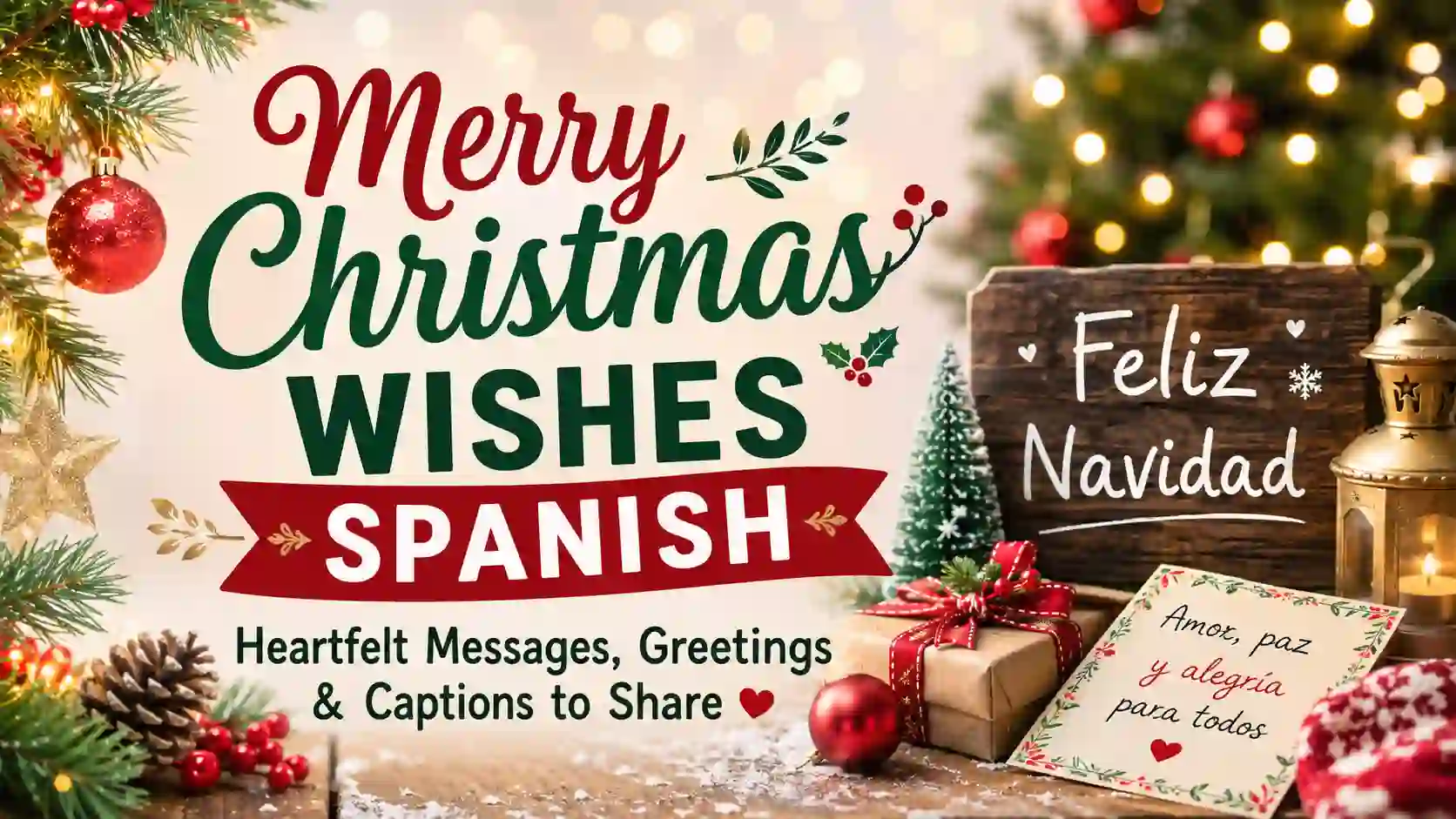Merry Christmas Wishes Spanish