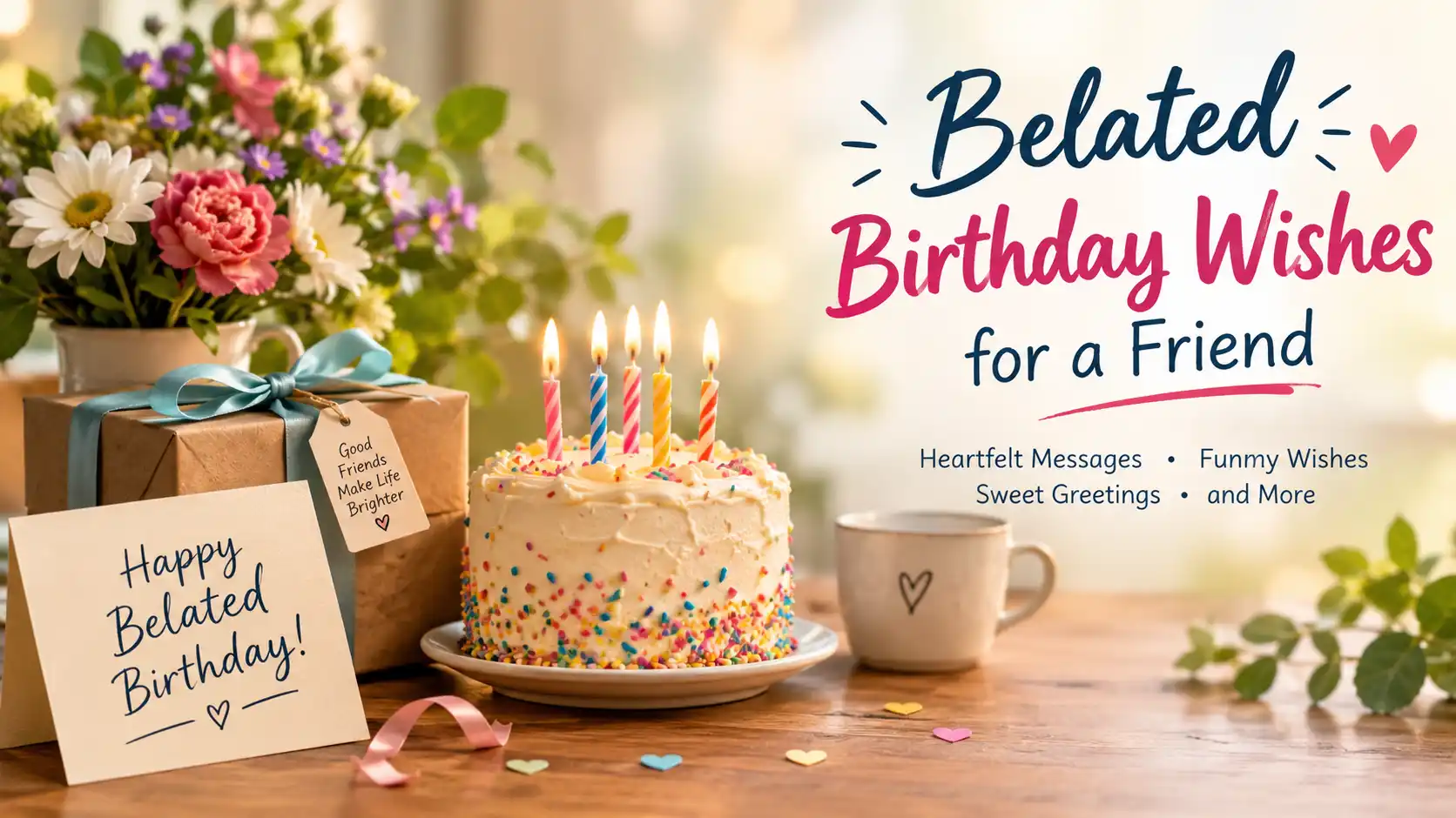 Belated Birthday Wishes for a Friend