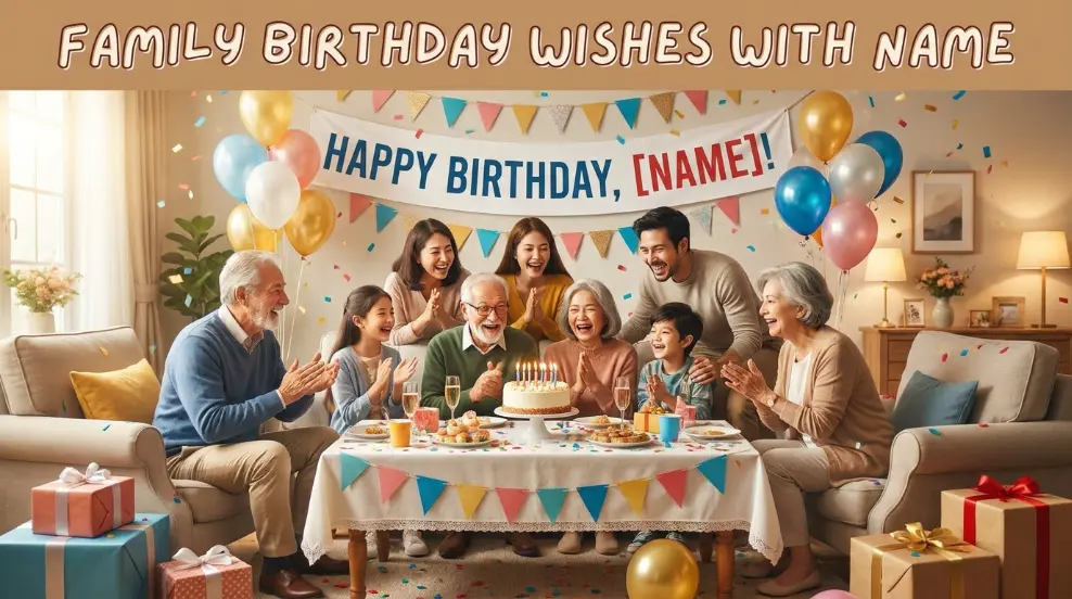 Family Birthday Wishes With Name