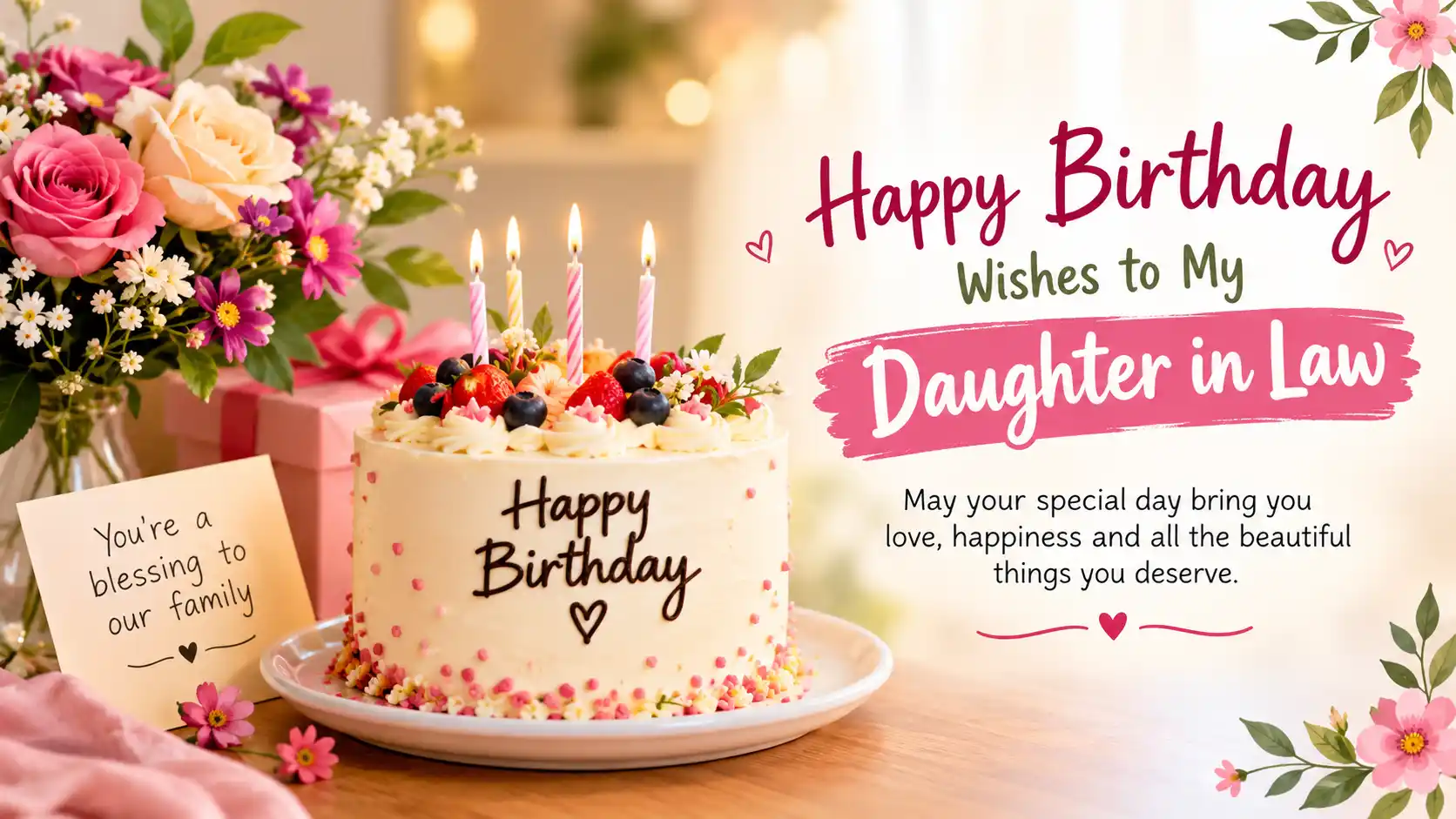 Happy Birthday Wishes to My Daughter in Law