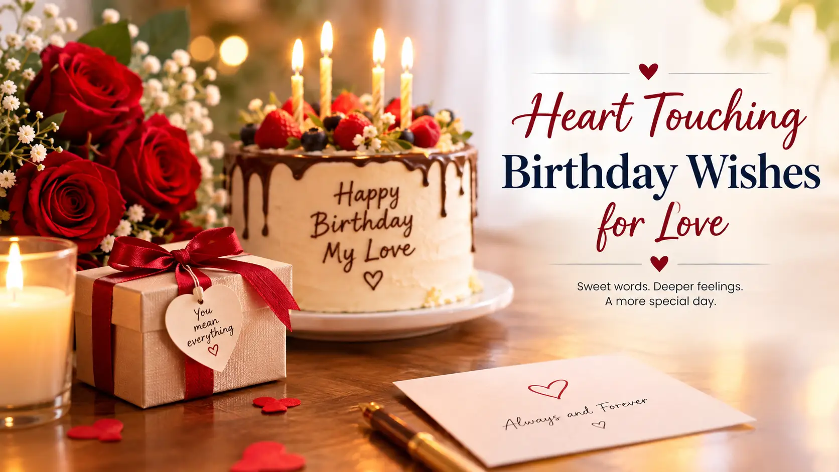 Heart Touching Birthday Wishes for Love