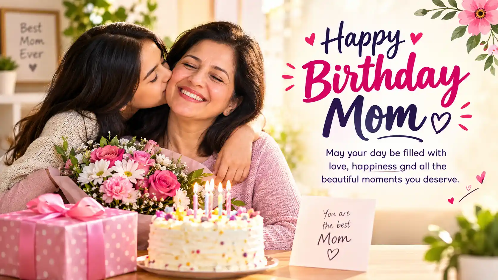 Simple Happy Birthday Wishes Mom